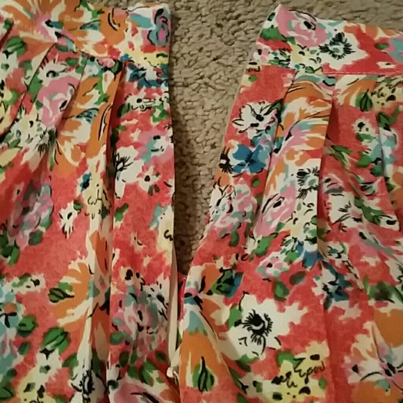 NWOT Pim + Larkin Floral pleated Skirt - Picture 5 of 5